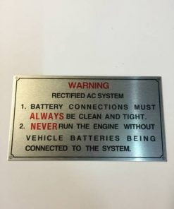 Rectified AC System Plate