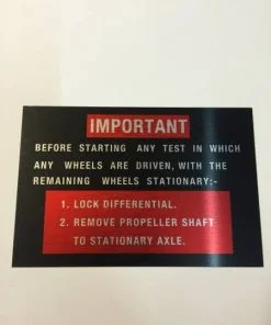 Differential Lock Plate