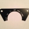 Head Light Dash Label