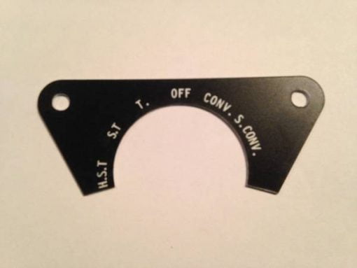 Head Light Dash Label