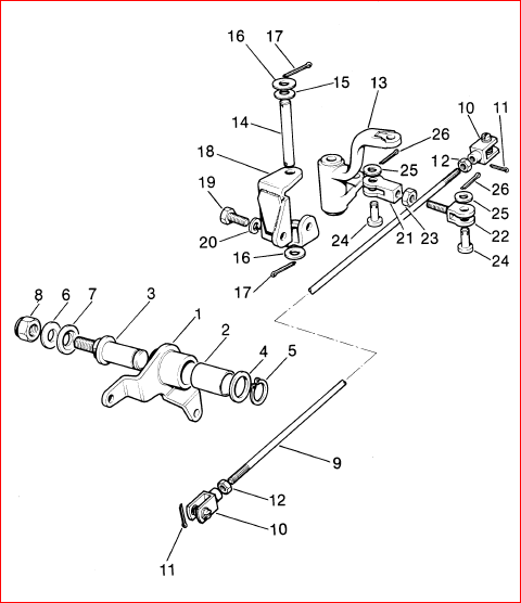 Relay Lever and Ball Bearing Assembly (Genuine) - Image 2