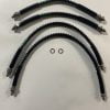 Full Brake Hose Set In Stainless Steel