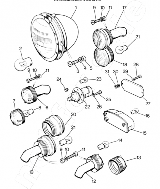 Screw 4BA x 5/16" - fixing convoy lamp - Image 2