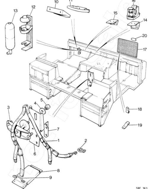 Strap Assembly, Spare Wheel Mounting - Image 2