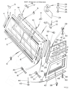 Alternative view of Nut To Hold Door Top To Bottom