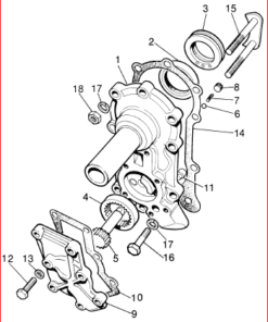 Alternative view of Retaining Plate for Primary Pinion Bearing