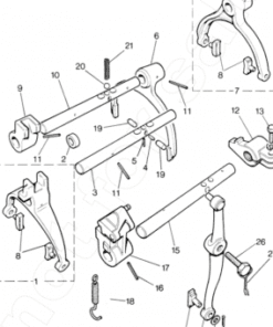 Alternative view of Interlock Plunger for Selectors (Genuine)